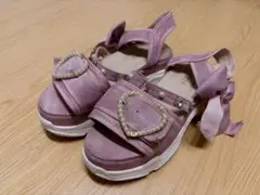 LIZLISA リズリサ　厚底スニーカーサンダル ピンク　Lサイズのサムネイル