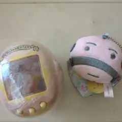 たまごっち キャリーケース＆ぬいぐるみマスコット ガチャ 2種　おやじっち