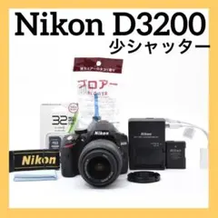 Nikon D3200✨シングルレンズ✨少シャッター✨スマホ転送✨一眼レフ