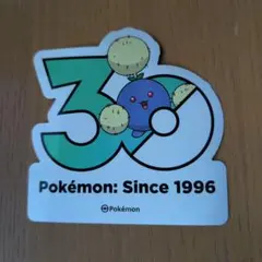 韓国 ポケモン 30周年 ロゴステッカー ワタッコ