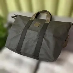 dunhillダンヒル濃いブラウン、ボストンバッグレザー。