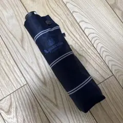 Aquascutum ネイビー ストライプ 折りたたみ傘のサムネイル