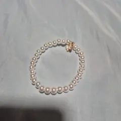 パール 蝶モチーフ ブレスレット