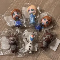 ✨新品✨ アナと雪の女王 アナ雪 チェーン付きラバーマスコット 6体セット