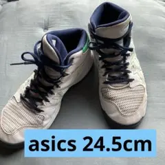 asics24.5cmダンクショットバッシュアシックス靴スニーカーバスケシューズ