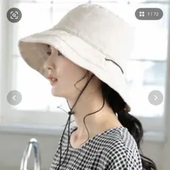 紐付き 麻 ハット タグ無し未使用品のサムネイル