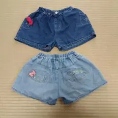 女の子　ショートパンツ　ハローキティ・マイメロディ