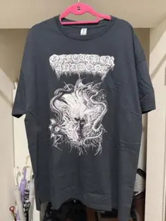Of Feater And Bone XL グラフィックTシャツ 黒 デスメタル