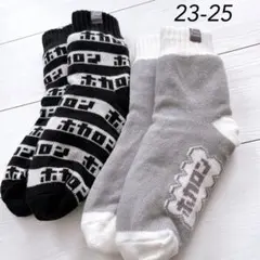 新品　ホカロンルームソックス 23-25 MUMU モコモコ靴下　裏ボアソックス