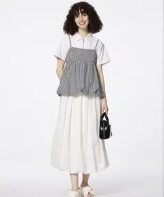 GU バブルヘムミディスカート