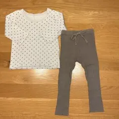 タイムセール❗️星柄長袖Tシャツ＆リブパンツ セット　90サイズ