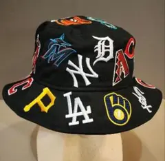 NEW ERA MLBロゴ刺繍バケットハット L/XL - メルカリ