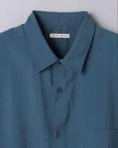 美品 UNITED ARROWS 半袖シャツ クリアポプリン　ロイヤルブルーのサムネイル