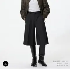 UNIQLO スマートキュロット ブラック Lサイズ