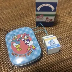 ディズニー ドナルド　缶メモケース シークレットストラップ
