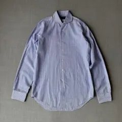 極美品 KAMAKURA SHIRTS ギンガムチェック ブルー 鎌倉シャツ