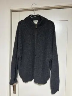 L.L.Bean X-Large zipニットカーディガン　古着　USAのサムネイル