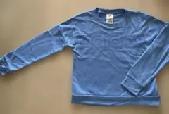 adidas アディダス トレーナー スウェット ロゴプリント ブルー