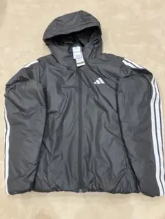 アディダス中綿ジャケットメンズadidasMフードアウターウェア上着撥水ブラック