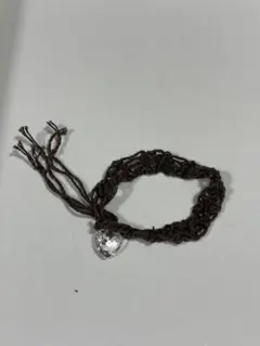 ハンドメイド ブレスレット ハートチャーム