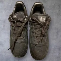 Stussy×NikeAirForce1 Low Triple Black