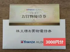 ヤマダ電機 お買物優待券 (500円 x 6枚)