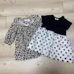 【ベビー子供服】 女の子　ワンピース　半袖　長袖　90cm