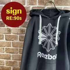 Reebok リーボック　ビッグプリントロゴ　スウェットパーカー