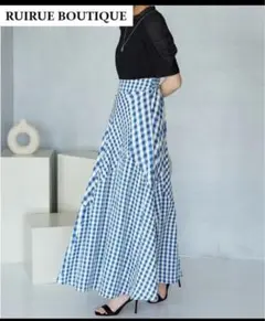 【新品】RUIRUE BOUTIQUE チェックスカート サイズLL