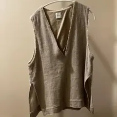 Spick&span リネンツイードベスト