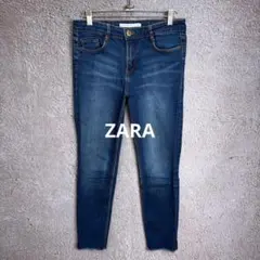 ZARA ザラ スキニーデニム レディース 切りっぱなし ストレッチ EUR38