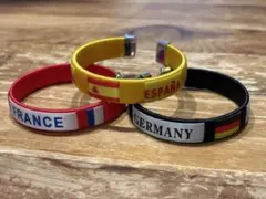 World Cup バンクオブアメリカブレスレット記念グッズ 2本セット BRA W杯 ワールドカップ ブレスレット フランス イングランド ポルトガル