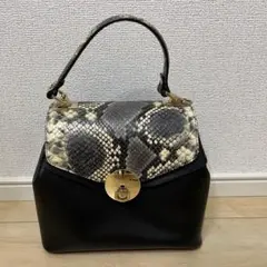 Carol.J バッグ　パイソン×ブラックのサムネイル