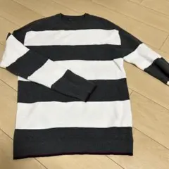 ザラ　メンズ　セーター　Ｌ　ボーダー