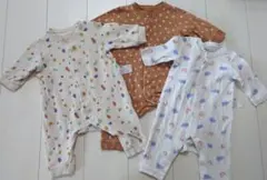 ユニクロ　ベビーロンパース 70　3枚セット