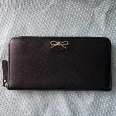 kate spade NEW YORK 長財布 リボン ブラックのサムネイル