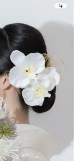 【最終価格】胡蝶蘭の花髪飾り 4個セット