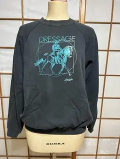 80's Hanes DRESSAGE 黒スウェット
