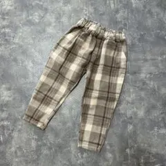 【PUPPAPUPO】チェック柄長ズボン／100cm
