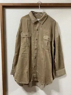 LOWRYS FARM コーデュロイシャツジャケット ベージュ Fサイズ