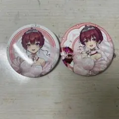 ホロライブ 宝鐘マリン 缶バッジ 2種セット