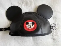ディズニー　ミッキー　ポーチ　イヤーハット型