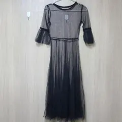 GRL グレイル ワンピース　総　レース　黒