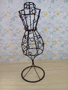 ミニワイヤートルソー マネキン ディスプレイ インテリア ブラウンのサムネイル