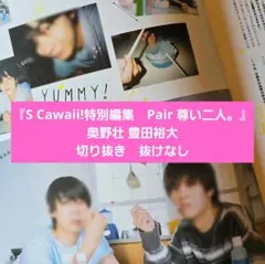 『S Cawaii!特別編集　Pair 尊い二人。』奥野壮　豊田裕大