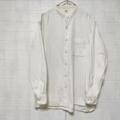 UNIQLO ユニクロ (XL)　フランネルスタンドカラーシャツ　大きいサイズ