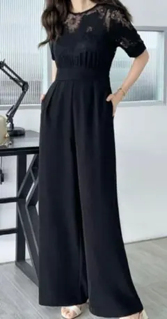 【新品 タグ付き】ABITOKYO レース オールインワン サロペット