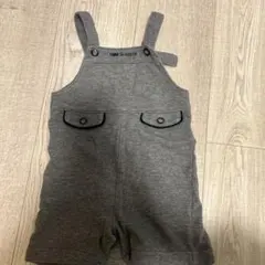 COMME CA FOSSETTE グレーオーバーオール 80cm