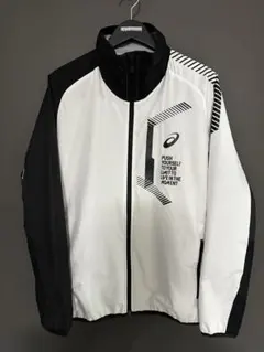 ASICS ウィンドブレーカー ホワイト/ブラック