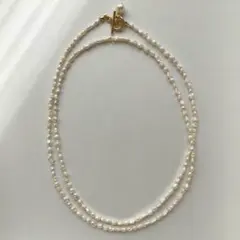 2点のみ❗️艶々ケシパール　大粒あこや本真珠ペンダント　マルチロングネックレス①